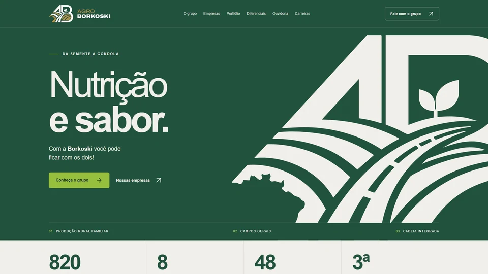 Agro Borkoski — Página inicial · desktop