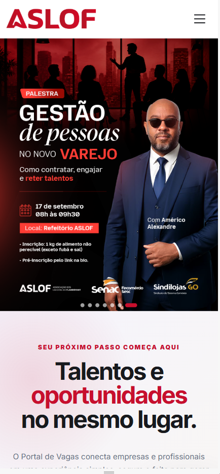 ASLOF · Shopping Flamboyant — Experiência mobile