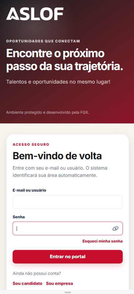 ASLOF · Shopping Flamboyant — Acesso de candidatos e empresas