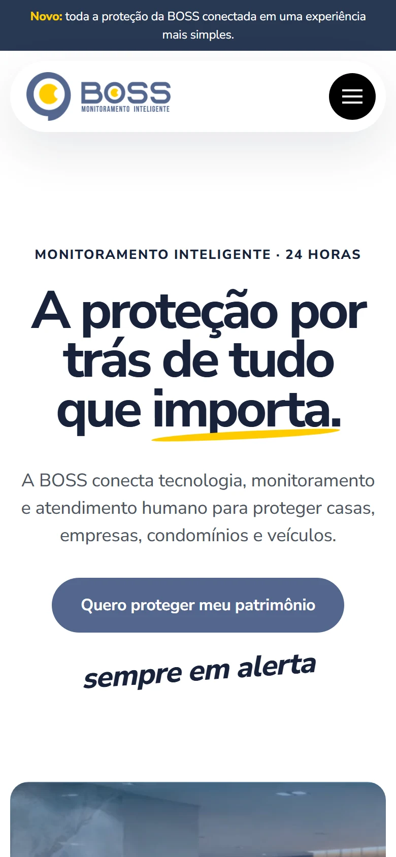 BOSS Monitoramento — Página inicial · mobile