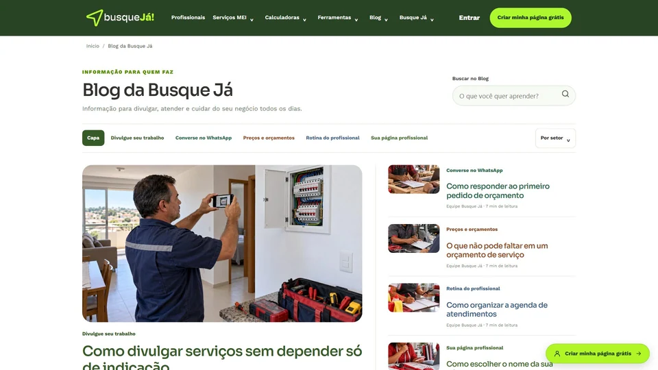 Busque Já — Blog da Busque Já · desktop
