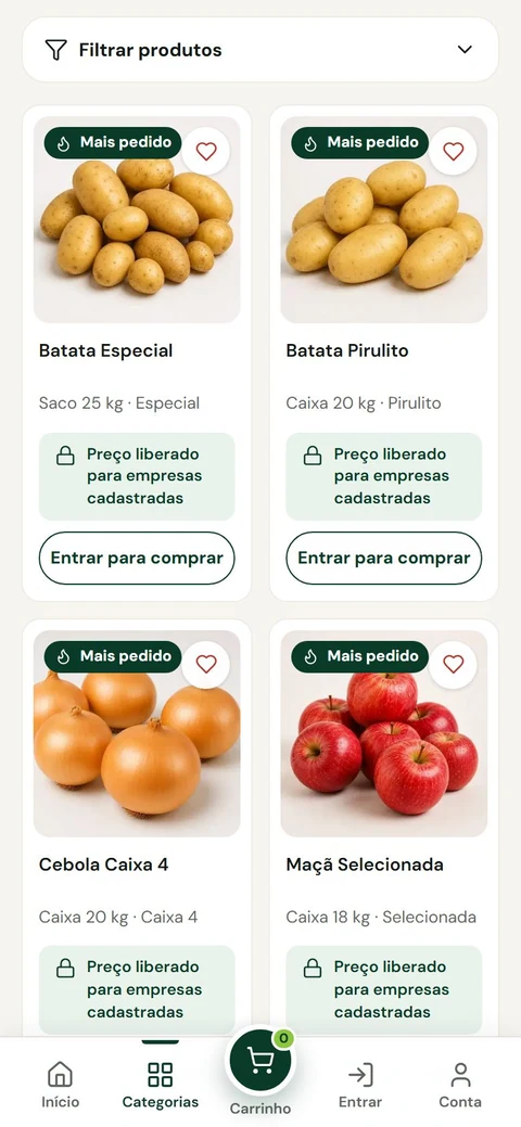 Caullê Hortifruti — Catálogo · mobile