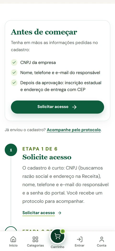 Caullê Hortifruti — Como comprar · mobile