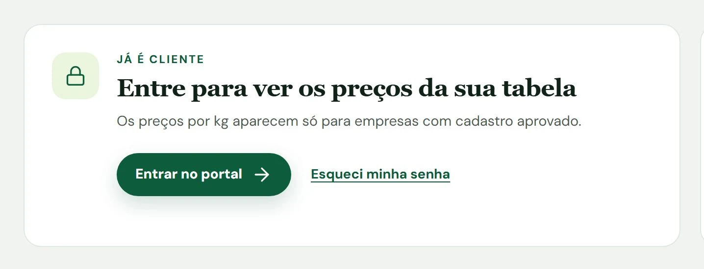 Caullê Hortifruti — Convite para o portal