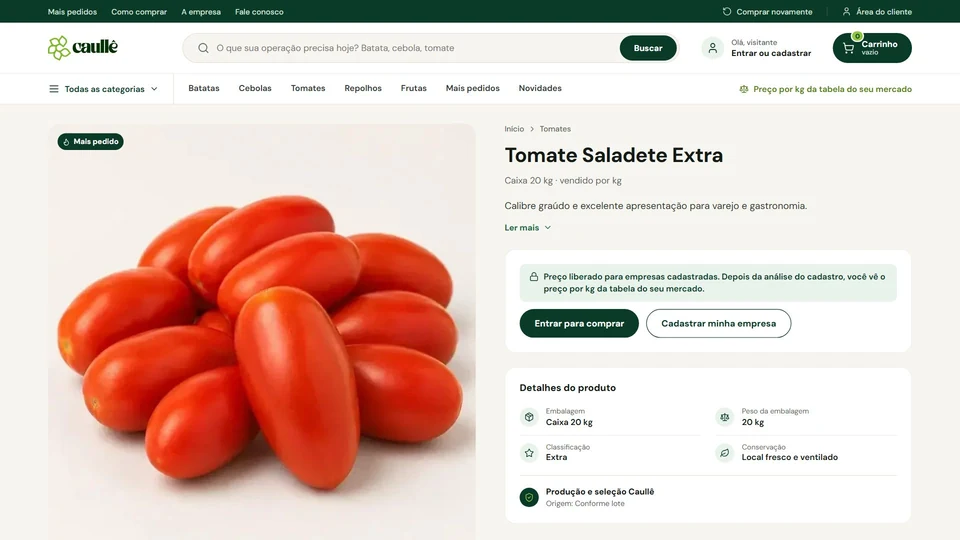 Caullê Hortifruti — Página de produto · desktop