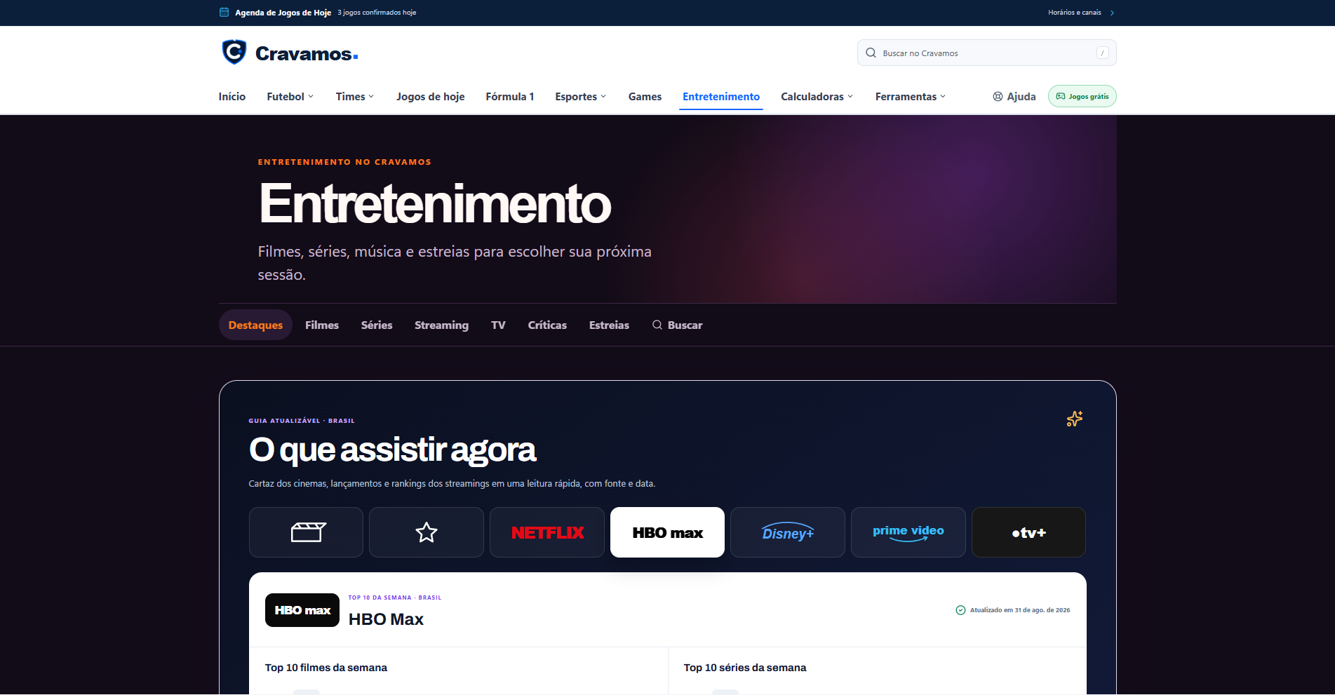 Cravamos — Editoria de entretenimento