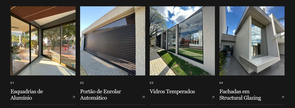 DL Vidros e Esquadrias — Serviços em carrossel