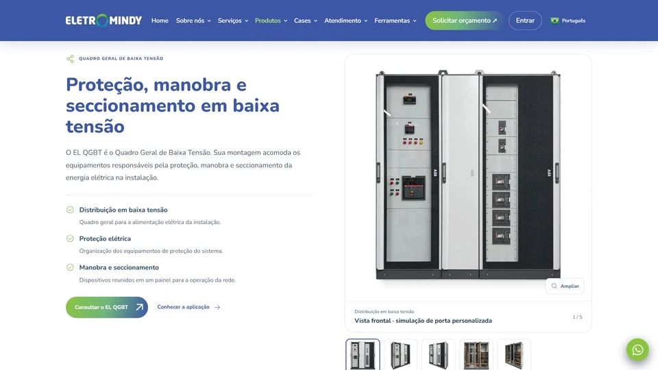 Eletromindy — Painel EL QGBT · desktop