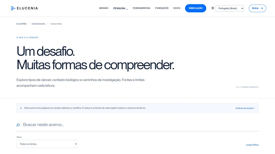 ELUCENIA — Atlas do câncer · desktop