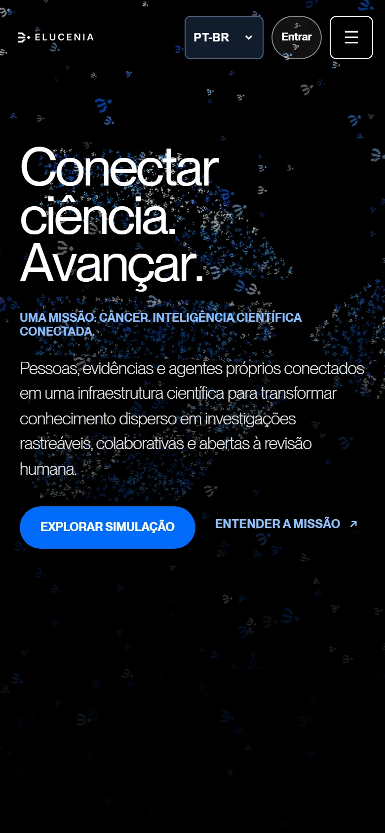 ELUCENIA — Página inicial · mobile