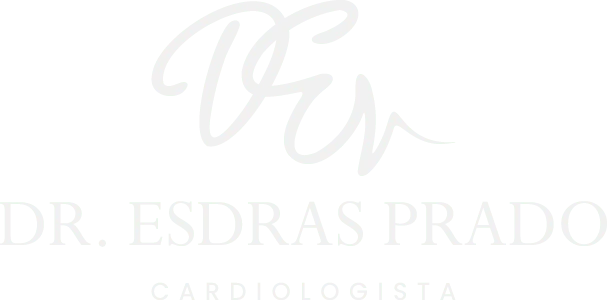 Dr. Esdras Prado · Marca — assinatura principal com o monograma