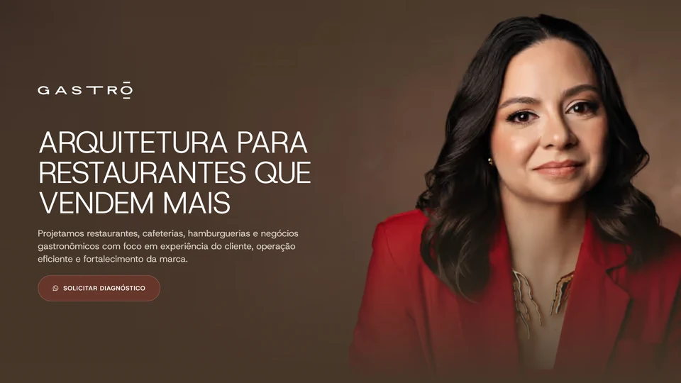 Gastrô Arquitetura — Página de campanha · desktop