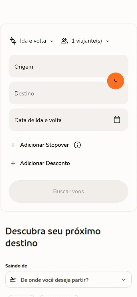 GOL Linhas Aéreas — Ofertas · mobile