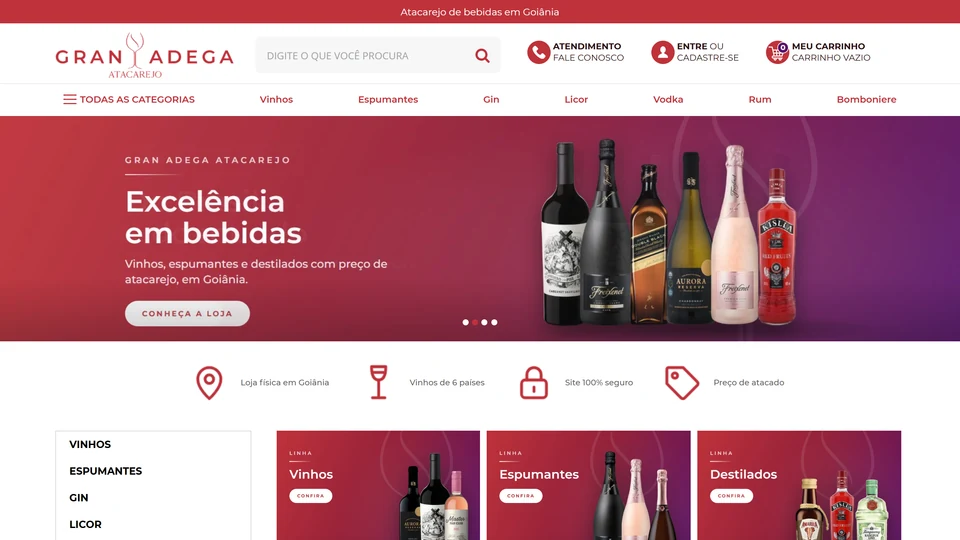 Gran Adega — Página inicial · desktop
