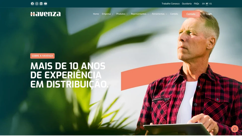 Havenza — Página da empresa · desktop