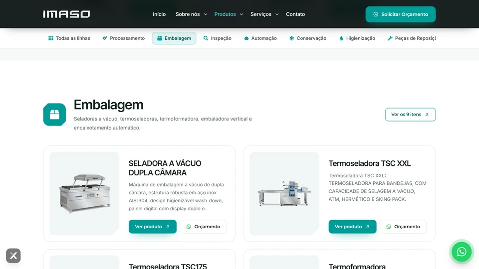 IMASO — Produtos por linha · desktop