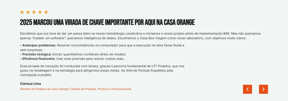 LF7 Projetos — Depoimento de cliente