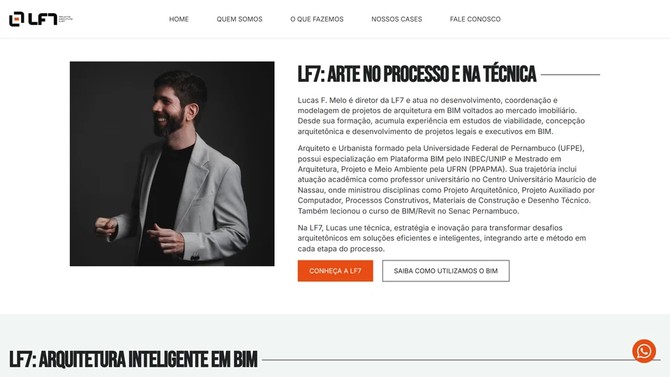LF7 Projetos — Quem somos · desktop
