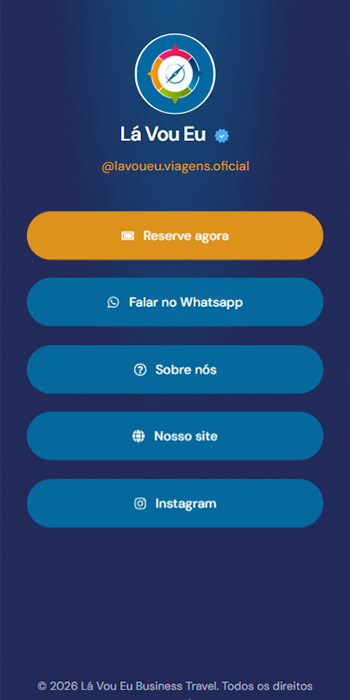 Página de links de Lá Vou Eu