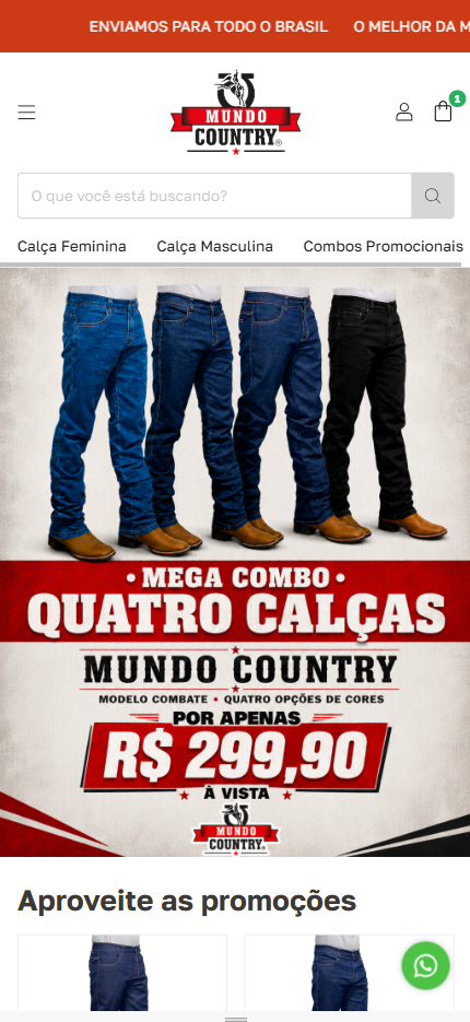 Mundo Country — Página inicial