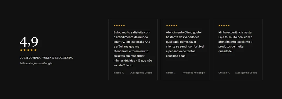 Mundo Country — Avaliações do Google