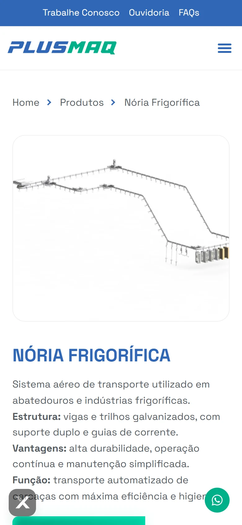Plusmaq — Nória Frigorífica · mobile