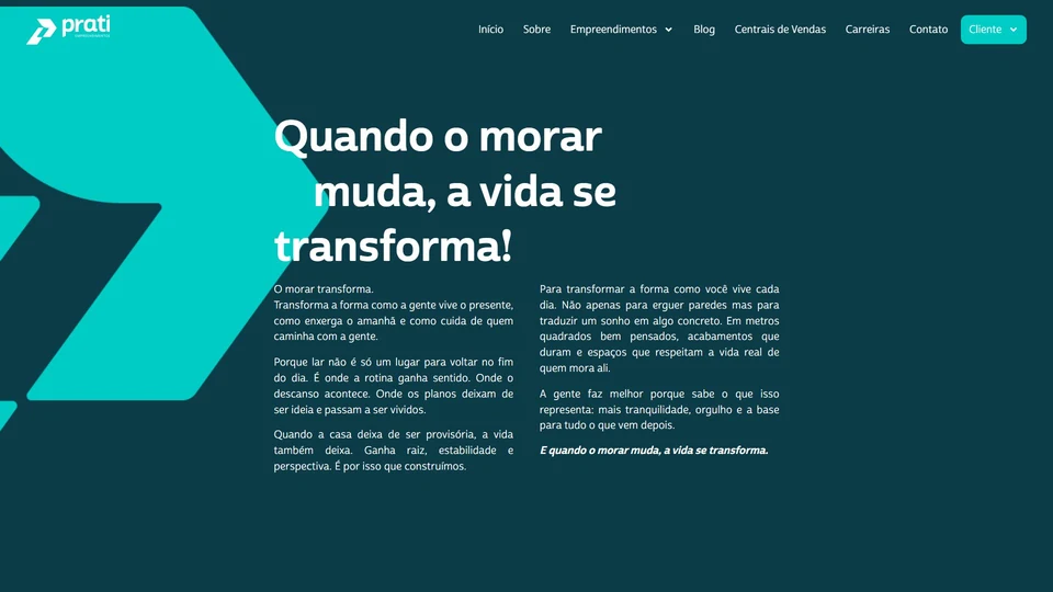 Prati Empreendimentos — Sobre a Prati · desktop