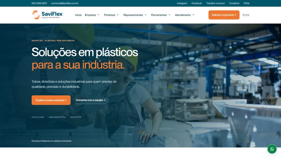 SaviFlex — Página inicial · desktop
