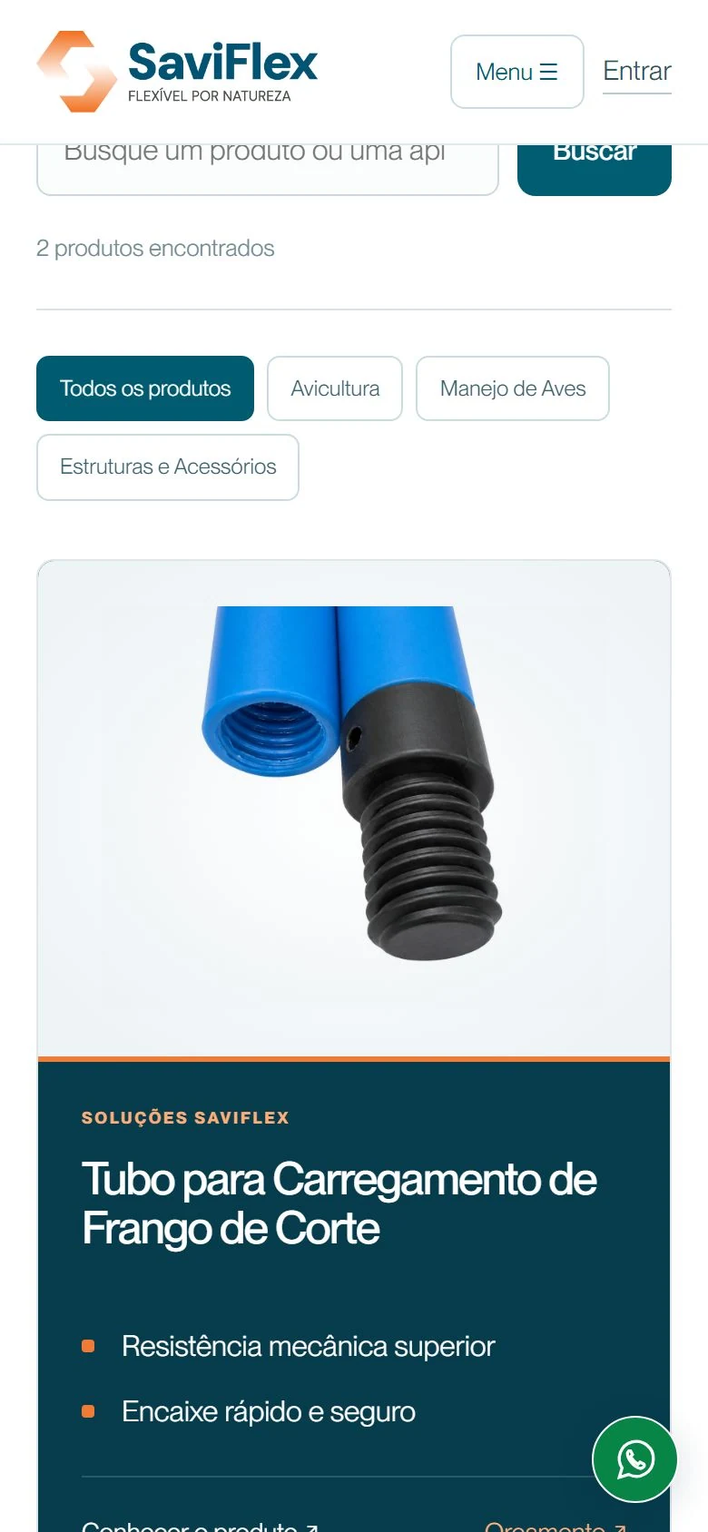 SaviFlex — Catálogo · mobile