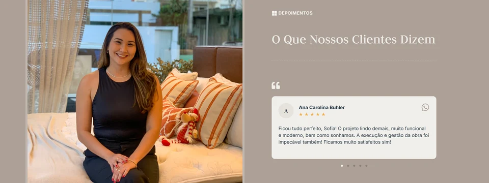 Sofia Matsushita Arquitetura — Depoimentos