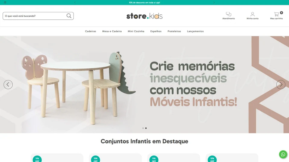 Store Kids — Página inicial · desktop