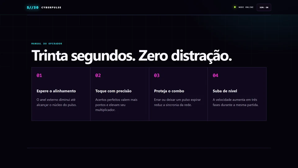 SYNC30 — Como jogar · desktop