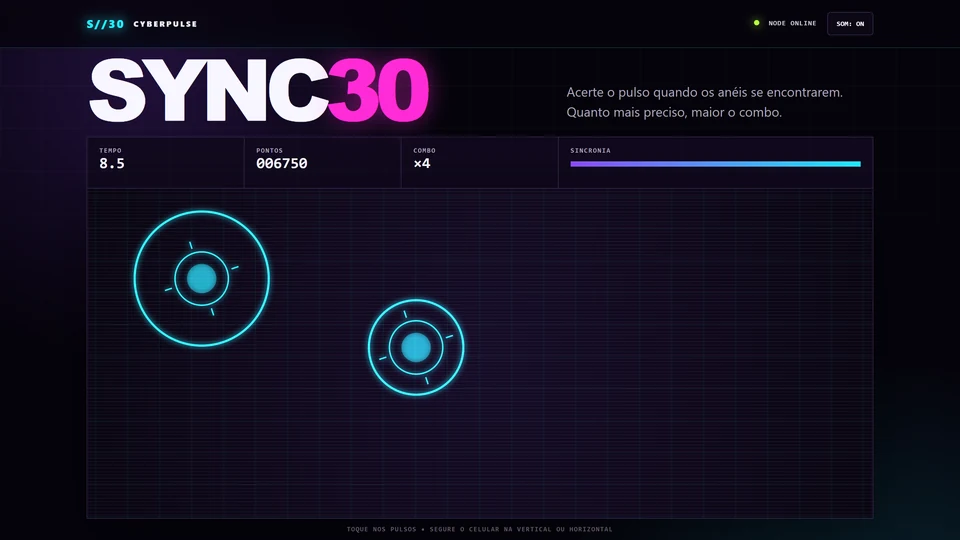 SYNC30 — Partida em andamento · desktop