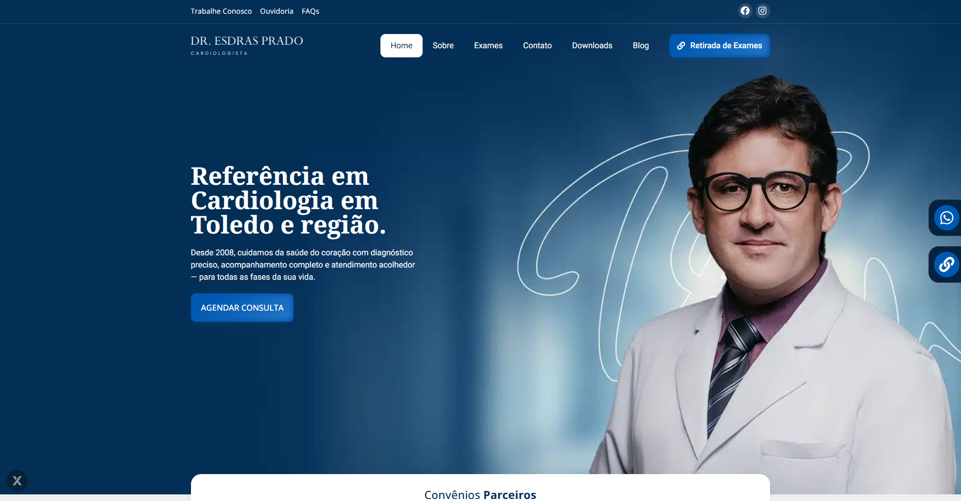 Dr. Esdras Prado — versão desktop